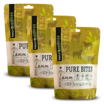FAVLY Petfood PURE Bites Lamm 360 G 1 FAVLY Petfood PURE Bites Lamm 360 G