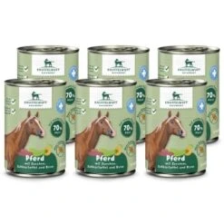 Knuffelwuff Nassfutter Pferd Pur Mit Zucchini, Süßkartoffel & Birne 6 X 400g