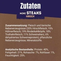 Adventuros Mini Steaks Hirsch 7x70g -Hundebedarf Geschäft 1f4cb3dec5b97840b039a102f2e0087719fc49d3 bdbcf252639ee764aae40a0c3f8afb0add9f2422