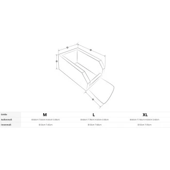Knuffelwuff Autositz Cargo Für Den Rücksitz Schwarz M 2 Knuffelwuff Autositz Cargo Für Den Rücksitz Schwarz M – Bild 2