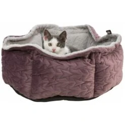 Trixie Bett Estelle Samt-Optik ø 50 Cm Beere/ Grau -Hundebedarf Geschäft b51f36345577ef3304e3dfb6d7a4b2aeaa269caa 1378629 de DE Trixie 8