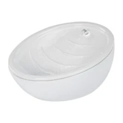 AniOne Keramik-Trinkbrunnen Waterfall Weiß Ohne Ersatzfilter