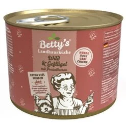 Betty's Landhausküche Wild & Geflügel 6 X 200g Für Hund